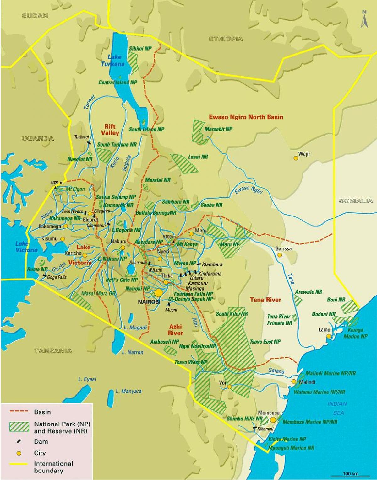 mapa de vegetació Kenya