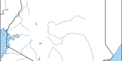Mapa d'espais en blanc mapa de Kenya