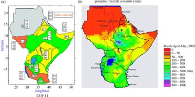 Mapa de Kenya climàtic