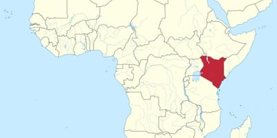 Mapa de Kenya mapa de vectors
