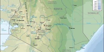 Kenya relleu mapa