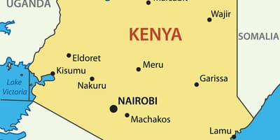 Mapa de Kenya país
