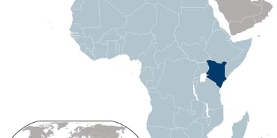 Kenya mapa de localització