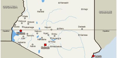 Mapa de kitale Kenya
