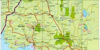Província occidental Kenya mapa